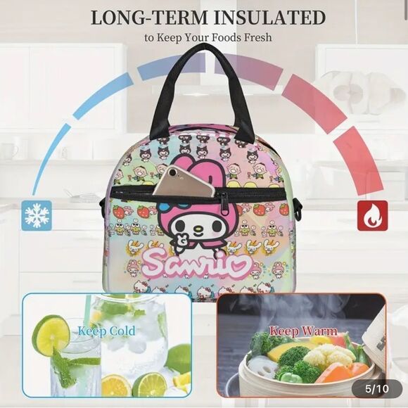 Sanrio Featuring My Melody Insulated Lunch Bag/Crossbody - Picture 5 of 8